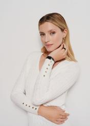 Cream women's sweater SWEDT-0212A-12(Z25)