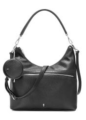 Black purse handbag TOREC-0886A-99(Z25), front product view on white background.
