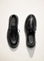 Black leather men's shoes BUTYM-0524-99(Z25)