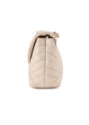 Cream-colored leather women's handbag TORES-1285-0B(W26)
