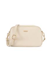 Cream medium women's handbag TOREC-1121-0B(W26), front product view on white background.