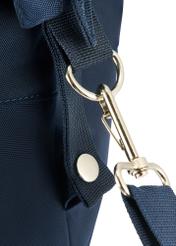 Navy blue travel bag TORMN-0382-69(Z25), close-up of product detail, view on white background.