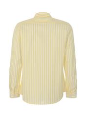 Men's yellow striped shirt KOSMT-0284-21(W23)-04