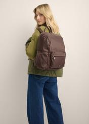 Brown women's backpack TOREN-0357-1I(Z26)