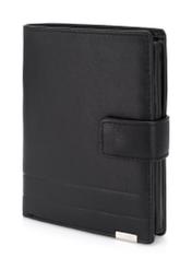 Black leather men's wallet PORMS-0143-99(Z23)-07