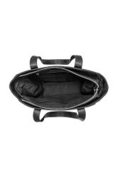 Nylon women's handbag with pouch TOREN-0326-99(Z25), view of the inside of the product on a white background.
