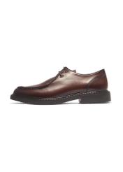 Dark brown leather men's shoes BUTYM-0587-1I(Z26), side view of the product on a white background.