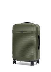 Set of 19''/24''/28'' trolley suitcases WALAB-0040-8D(W26), diagonal product view on white background.