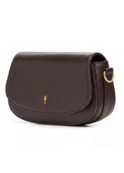 Small brown women's handbag TOREC-1264-1I(Z26) - diagonal view, on white background.