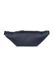 Men's navy blue leather zippered kidney TORMS-0280A-69(W24)-04