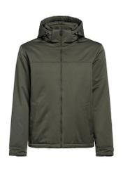 Men's khaki jacket KURMT-0386-54(Z25) - front product view on white background.