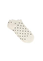 Women's polka dot socks SKADT-0077-0P(W26), side product view on white background.