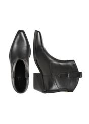 Women's leather ankle boots BUTYD-1209-99(Z25), product view from above on a white background.