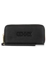 Women's two-compartment black wallet POREC-0376-99(W24)-01