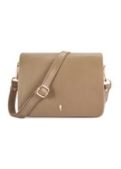 Dark beige leather women's handbag TORES-0911F-1K(W26)