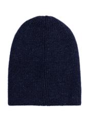 Navy blue women's hat CZADT-0209-69(Z25) - product view from the back on a white background.