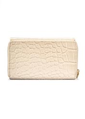 Cream croco leather women's wallet PORES-0956-12(W25)