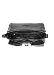 Women's leather handbag with buckle TORES-1160-99(Z25), view of the inside of the product on a white background.