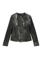 Women's classic leather jacket KURDS-0209-1339(KS)