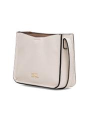 Cream small shoulder bag TOREC-1055-12(Z25), diagonal product view on white background.