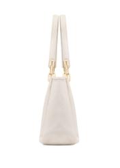 Cream women's imitation leather handbag TOREC-0998-12(W25)-03
