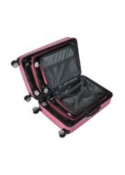 Set of hard suitcases on wheels 19"/24"/29" WALAB-0053-5C(W26), view of products inside on white background.