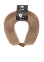 Beige soft headrest AW-014-0004-1B(W26), product view with packaging on white background.