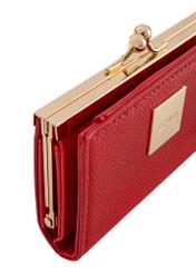 Red small women's wallet POREC-0365-42(W24)-07