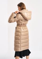 Women's insulated coat with hood KURDT-0398-81(Z23)-04