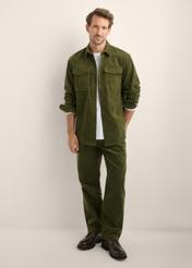 Green striped men's trousers SPOMT-0133-8B(Z26)