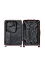 Large suitcase on wheels WALPC-0015-5B-28(W26), product view inside on white background.