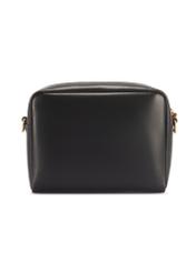 Black leather women's handbag TORES-1261-99(W26) - product view from the back, on a white background.