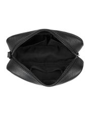 Black men's cosmetic bag with logo TORMS-0182C-99(Z24)-05