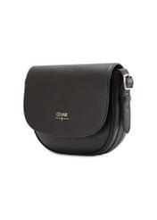Women's black pebbled messenger bag TORES-1122D-99(Z25)