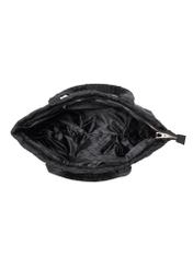 Black nylon women's bag TOREN-0224A-99(Z25), product view inside on white background.