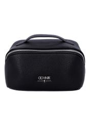 Black women's cosmetic bag TOREC-1310-9I(Z26), front product view on a light background.