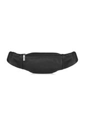 Men's black leather waist bag TORMS-0440B-99(Z25), back view of the product on a white background.