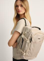 Beige airplane backpack PLCMN-0017-16(Z25)