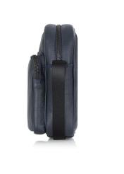 Men's navy blue leather sachet TORMS-0017A-69(W24)-03