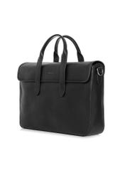 Black men's leather briefcase TORMS-0447-99(W25)