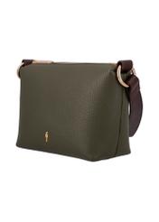 Small khaki women's handbag TOREC-0882-8D(W27), angled product view on a white background.