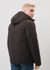 Black men's hooded jacket KURMT-0316-99(Z23)-03