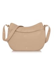 Beige women's saddle bag TOREC-0814-80(W23)-01