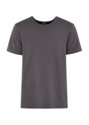 Men's graphite cotton t-shirt TSHMT-0124-91(W25), front product view on white background.