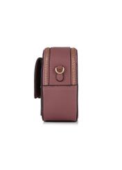 Women's dark pink messenger bag TOREC-0405-5C(Z26), side view of the product on a white background.