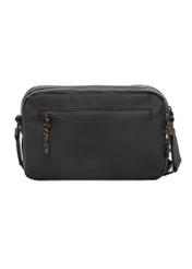 Black men's shoulder bag TORMN-0433-99(Z26), product view from the back on a white background.