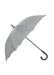 Large women's umbrella in grey PARSD-0035-9B(W26), front product view on white background.