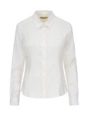 Women's white shirt in fine oriel KOSDT-0089-11(W22)-03