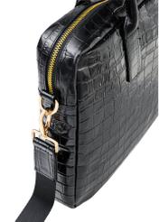 Leather elegant women's croco bag TORES-1128E-99(Z25), close-up of the product detail on a white background.