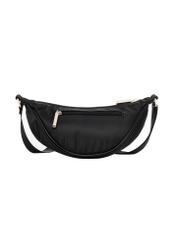 Black small women's bag TOREN-0351-99(Z26), back view of the product on a white background.